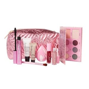 NWOT Bundle 9 Piece Ulta Beauty Makeup & Pink Cosmetic Bag